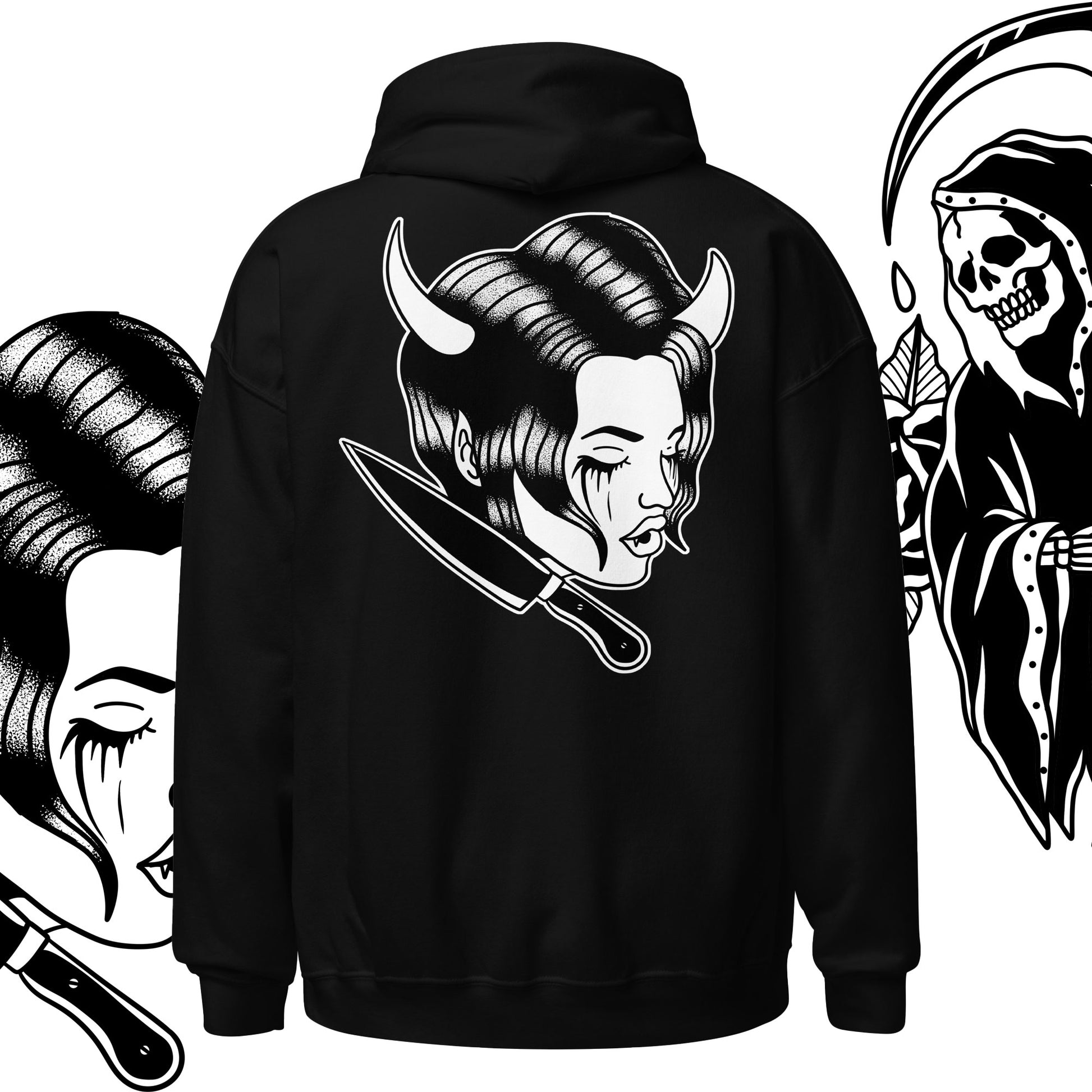 succubus hoodie back